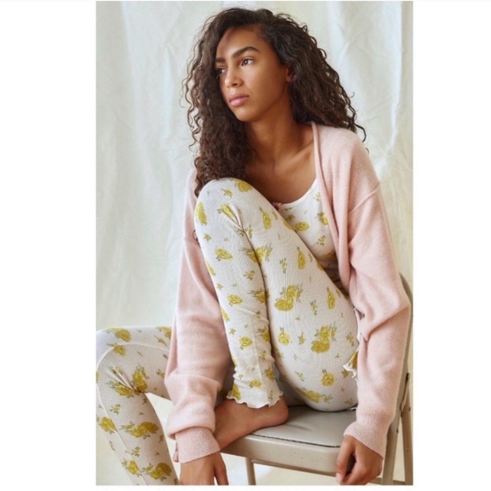 Free People Floral Leggings.